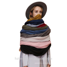 Moda simples mulheres xale planície tamanho grande macio longo muitas cores de algodão borlas cachecol hijab